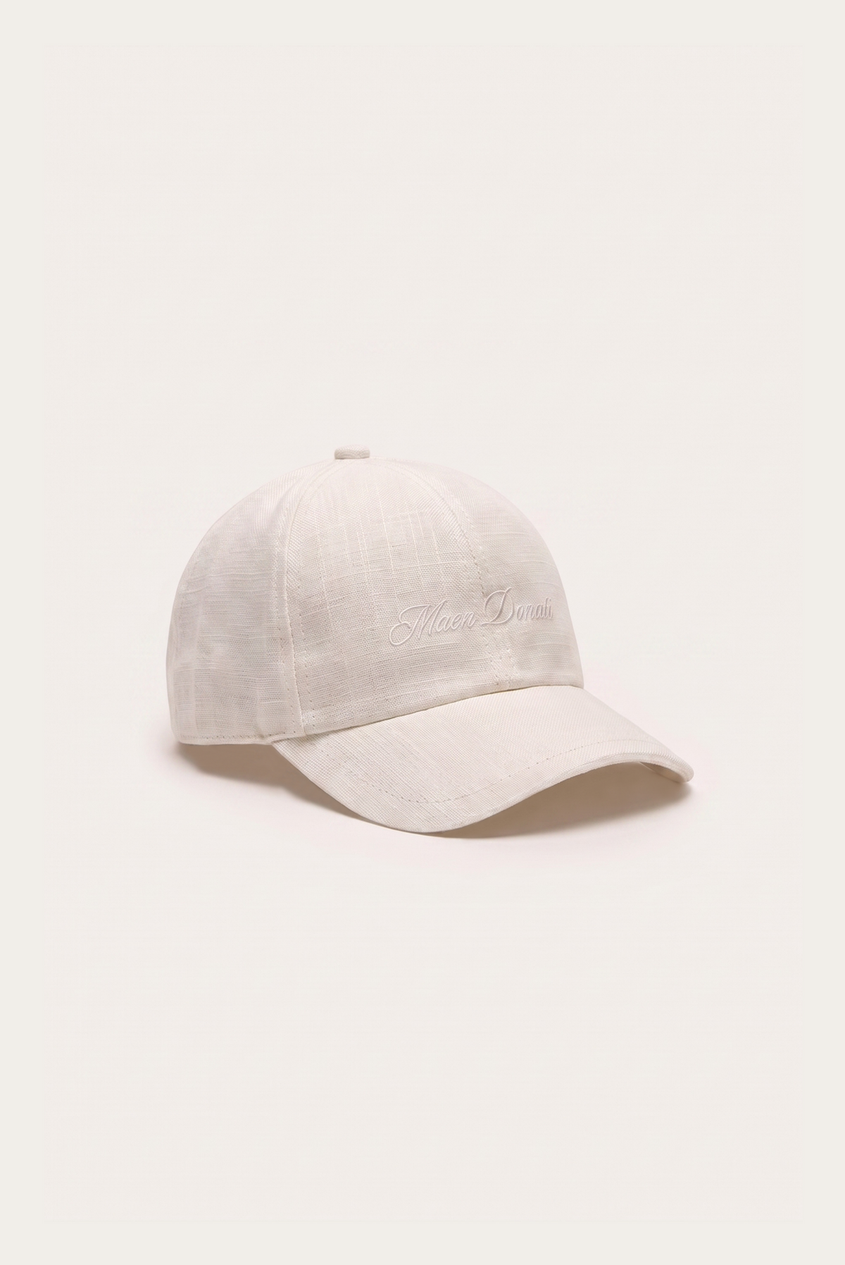 White Linen Cap