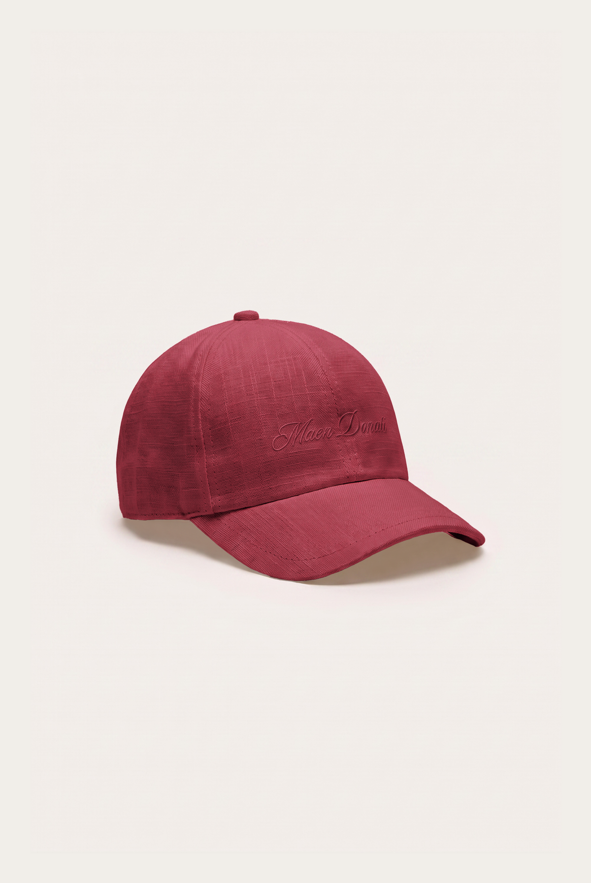 Red Linen Cap