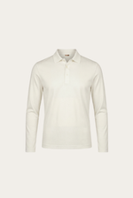 White Imperial Long Sleeve Polo