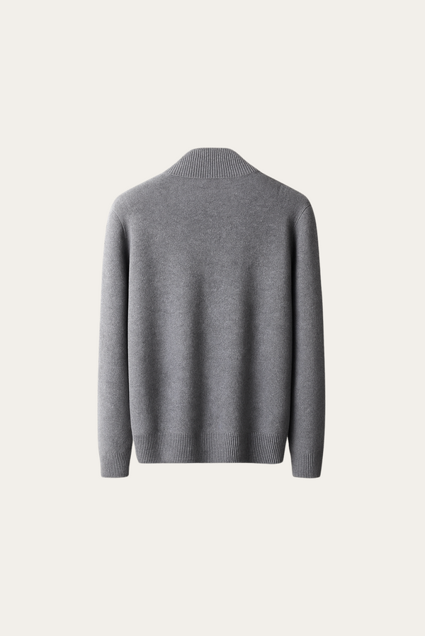 Grey Cashmere Cardigan
