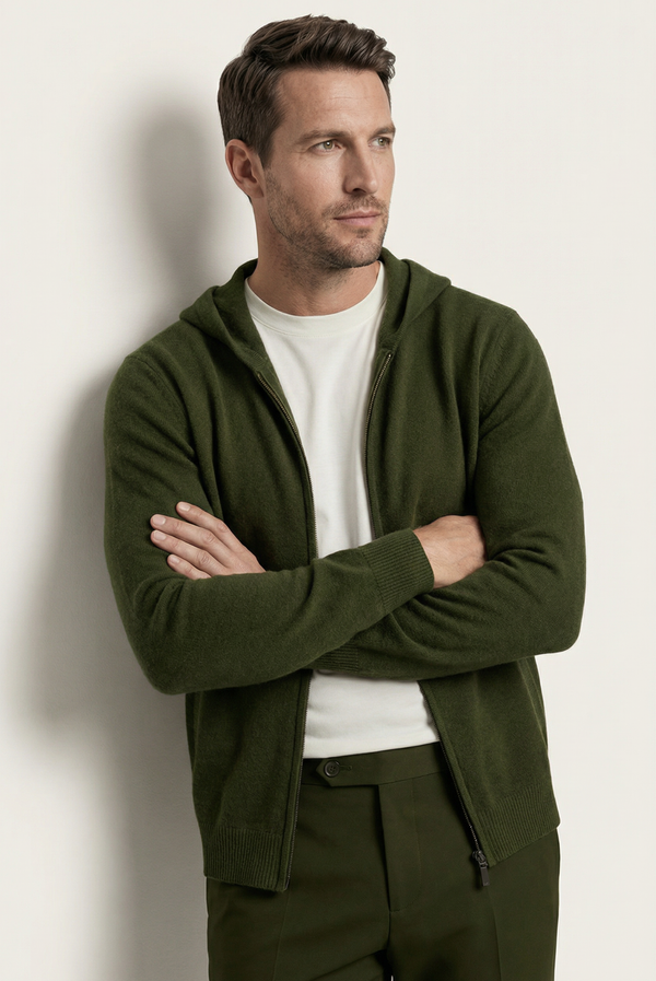 Olive Premium Cashmere Vest