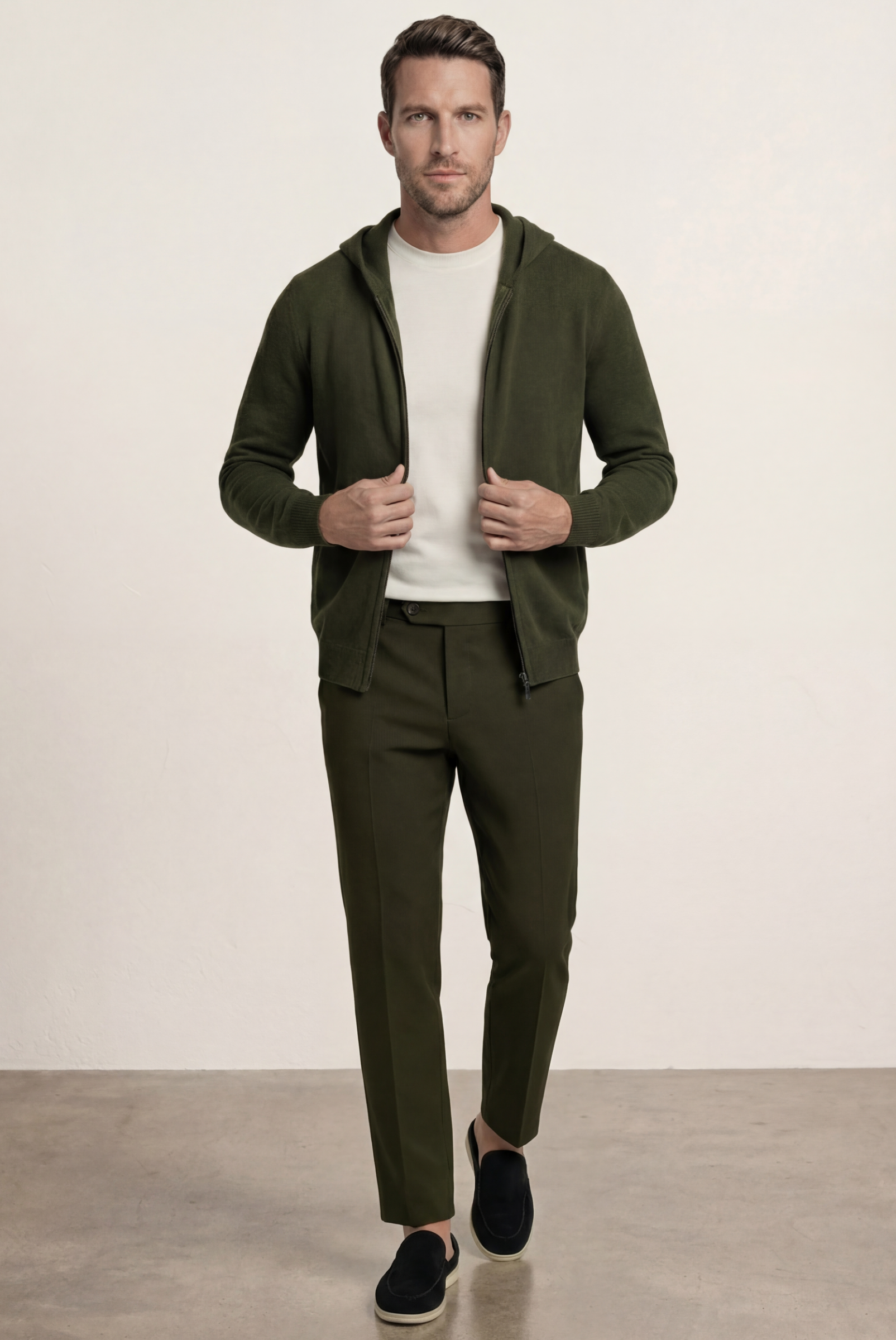 Olive Premium Cashmere Vest