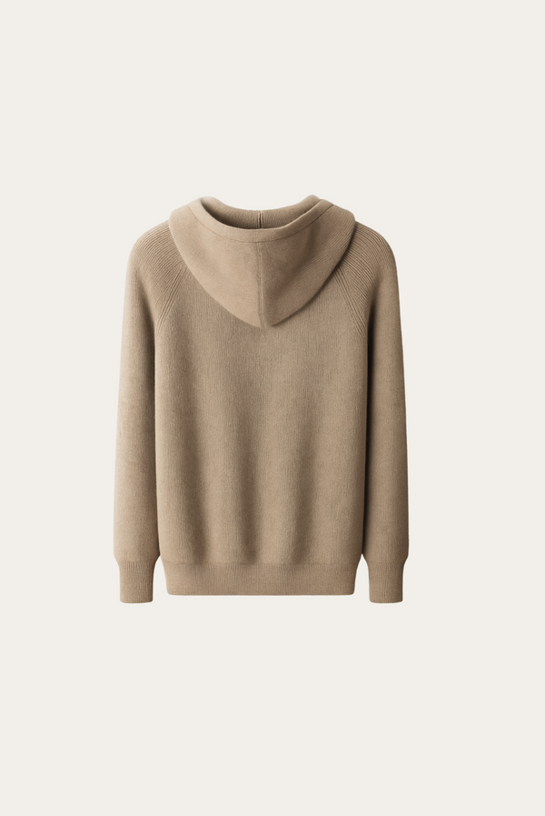Camel Donati Wool Zip Jacket