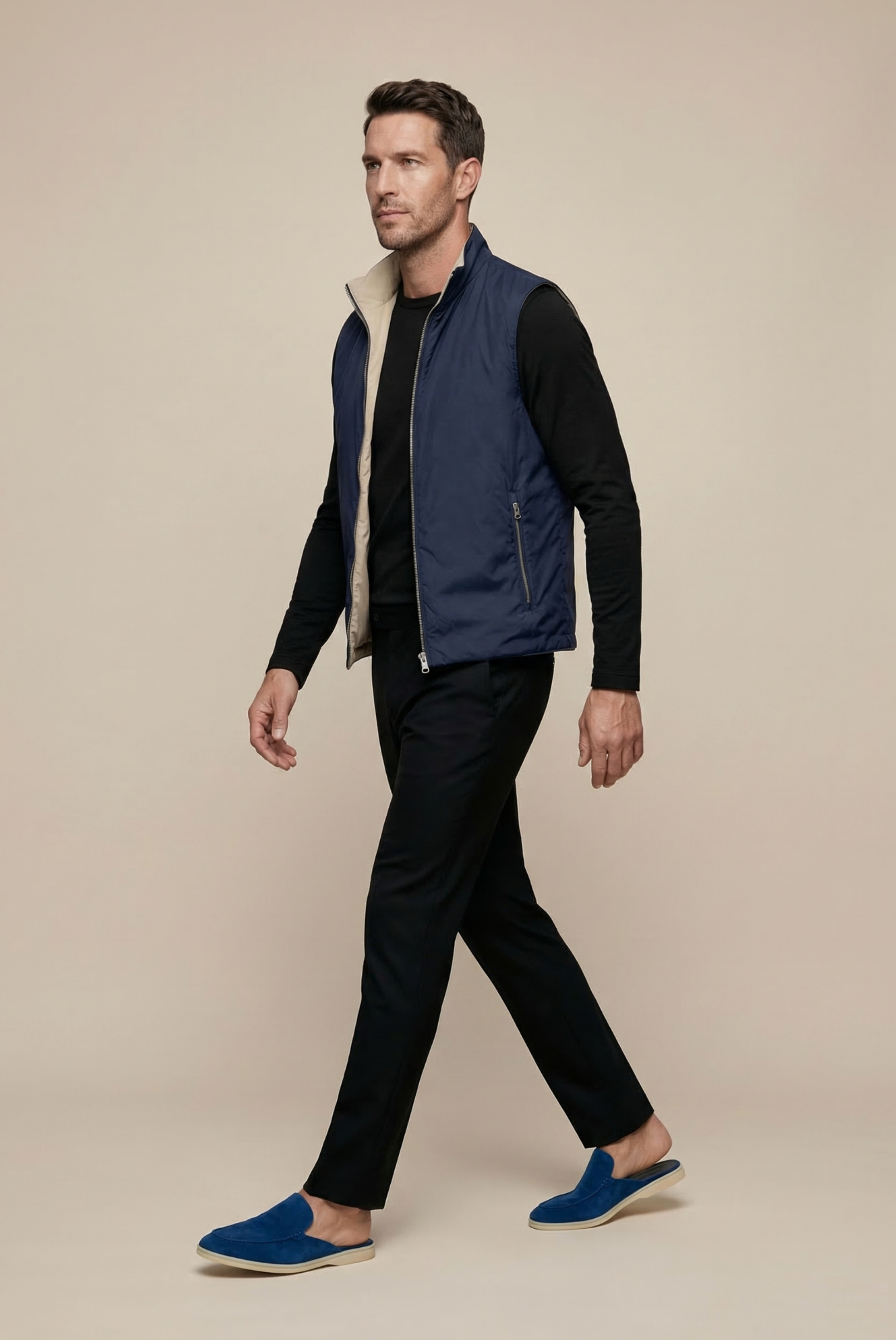 Navy Engineered Gilet
