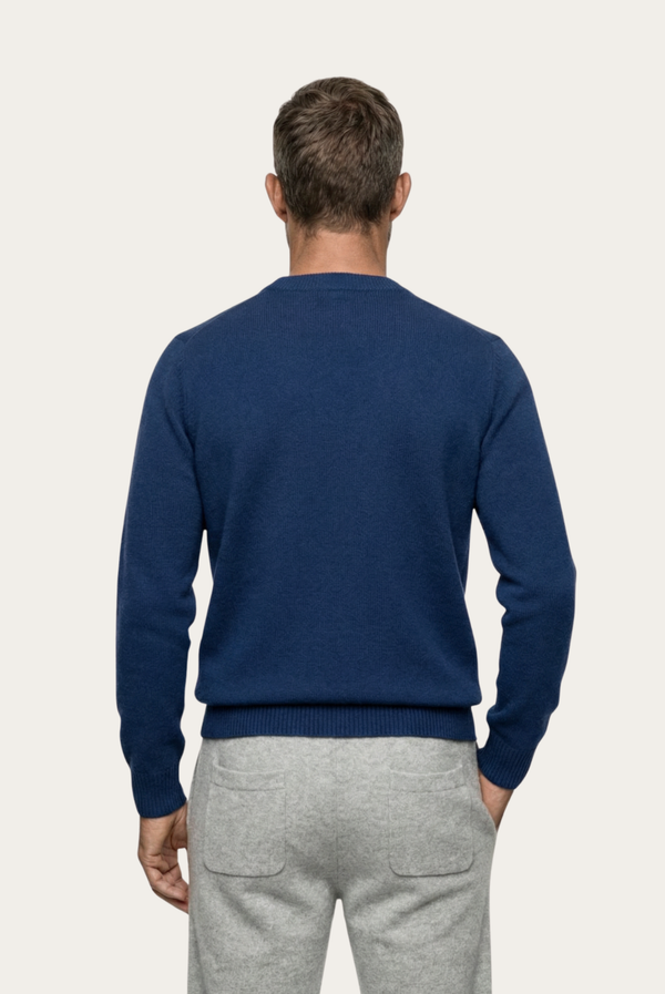 Blue Cashmere Crewneck