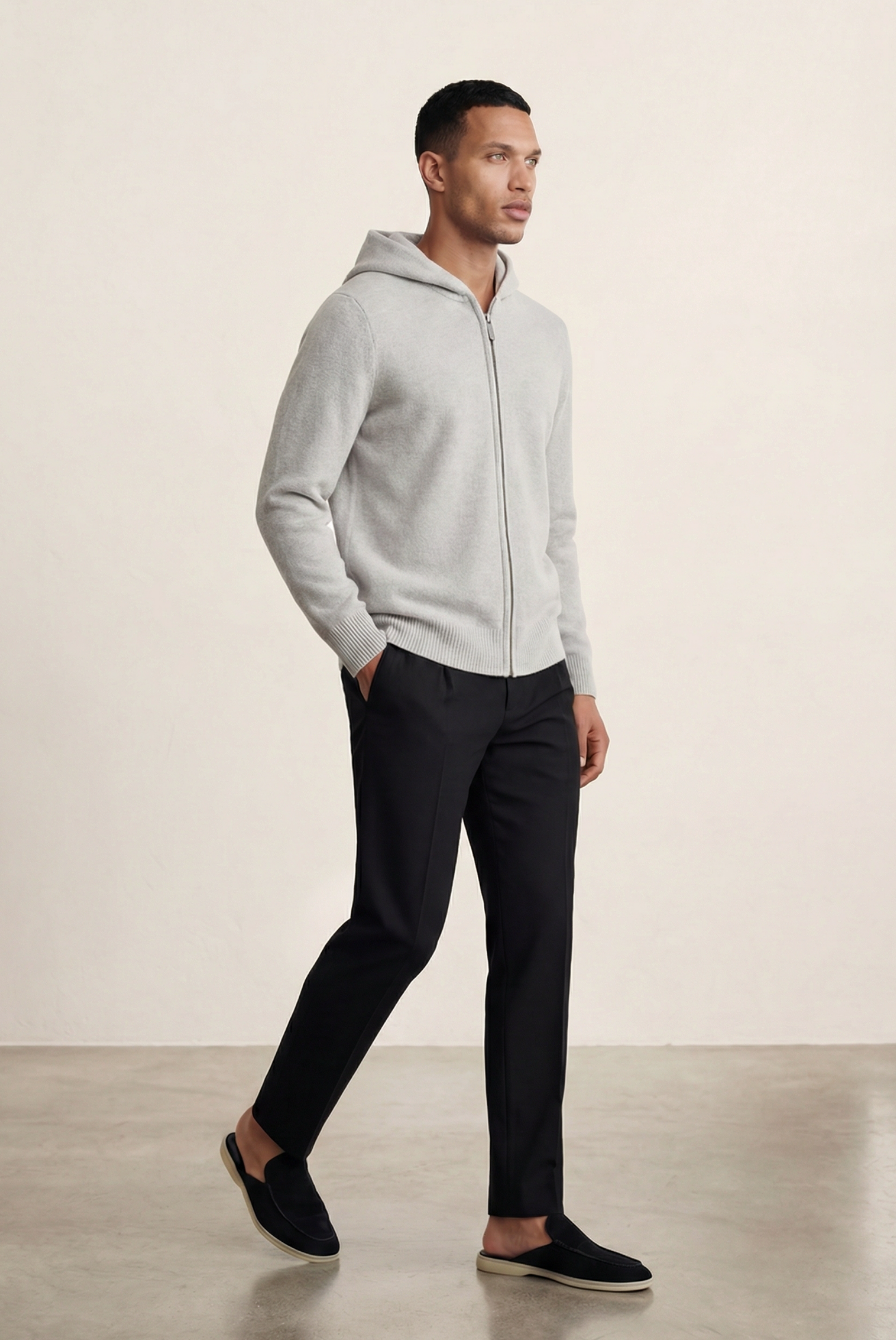 Light Grey Premium Cashmere Vest