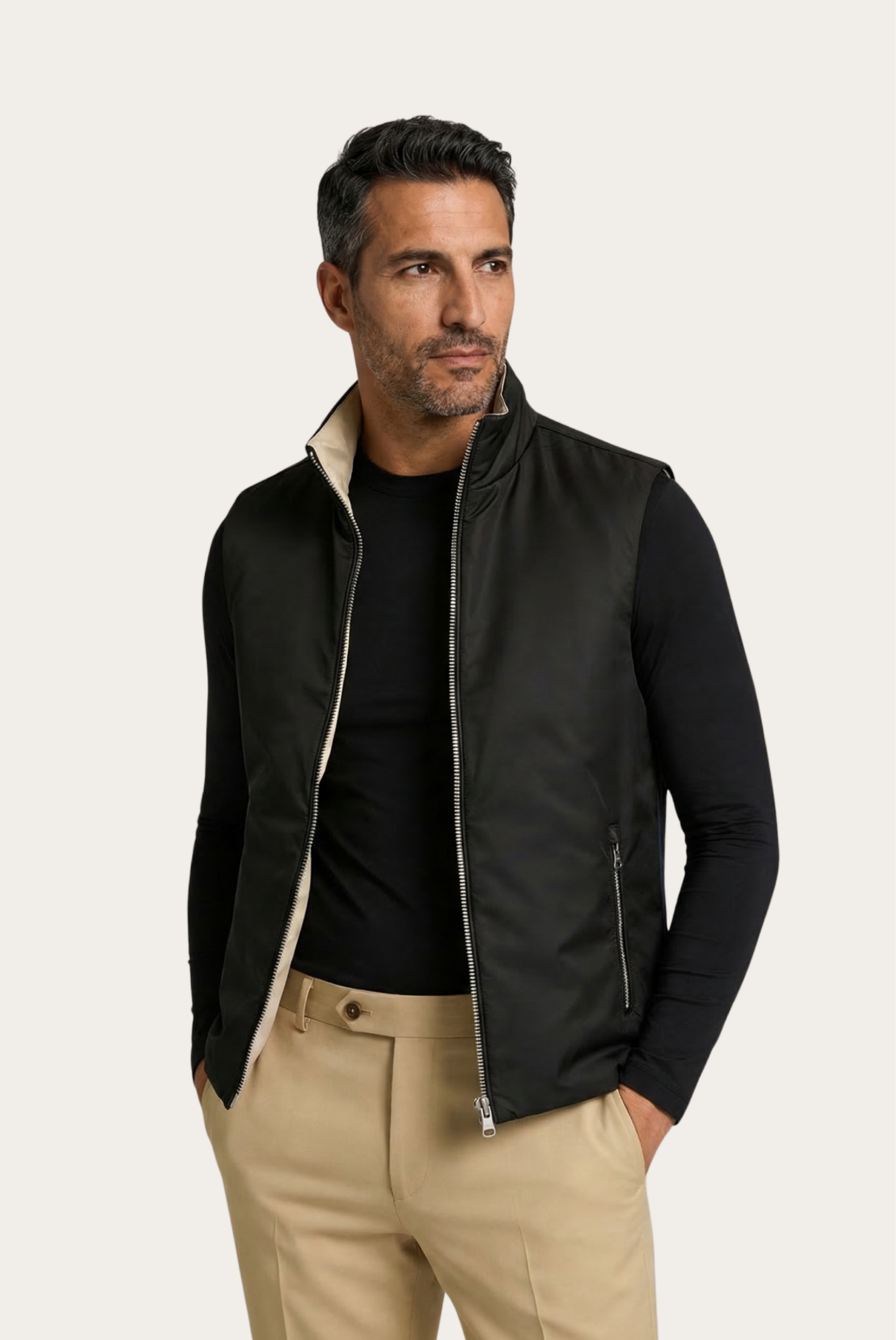 Black Engineered Gilet