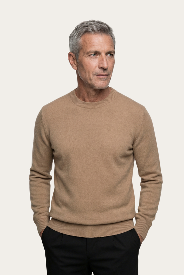 Camel Cashmere Crewneck