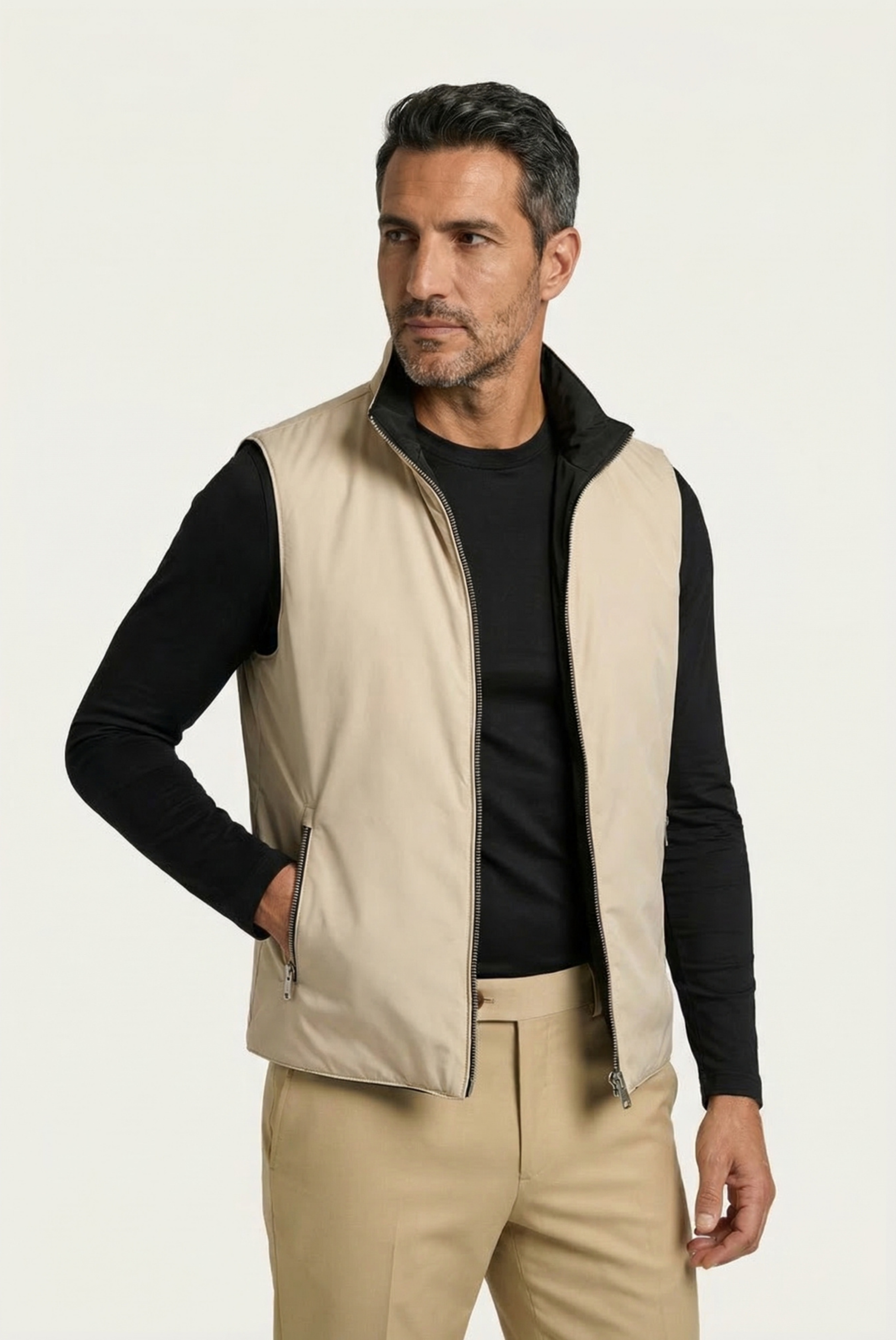 Black Engineered Gilet