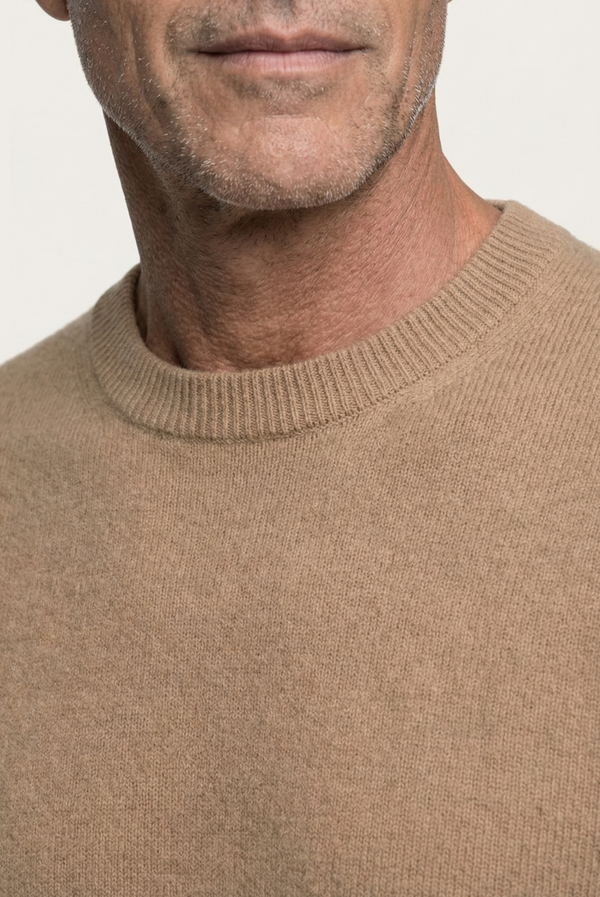 Camel Cashmere Crewneck