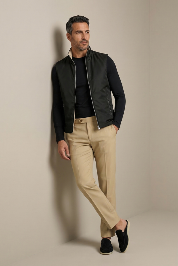 Black Engineered Gilet