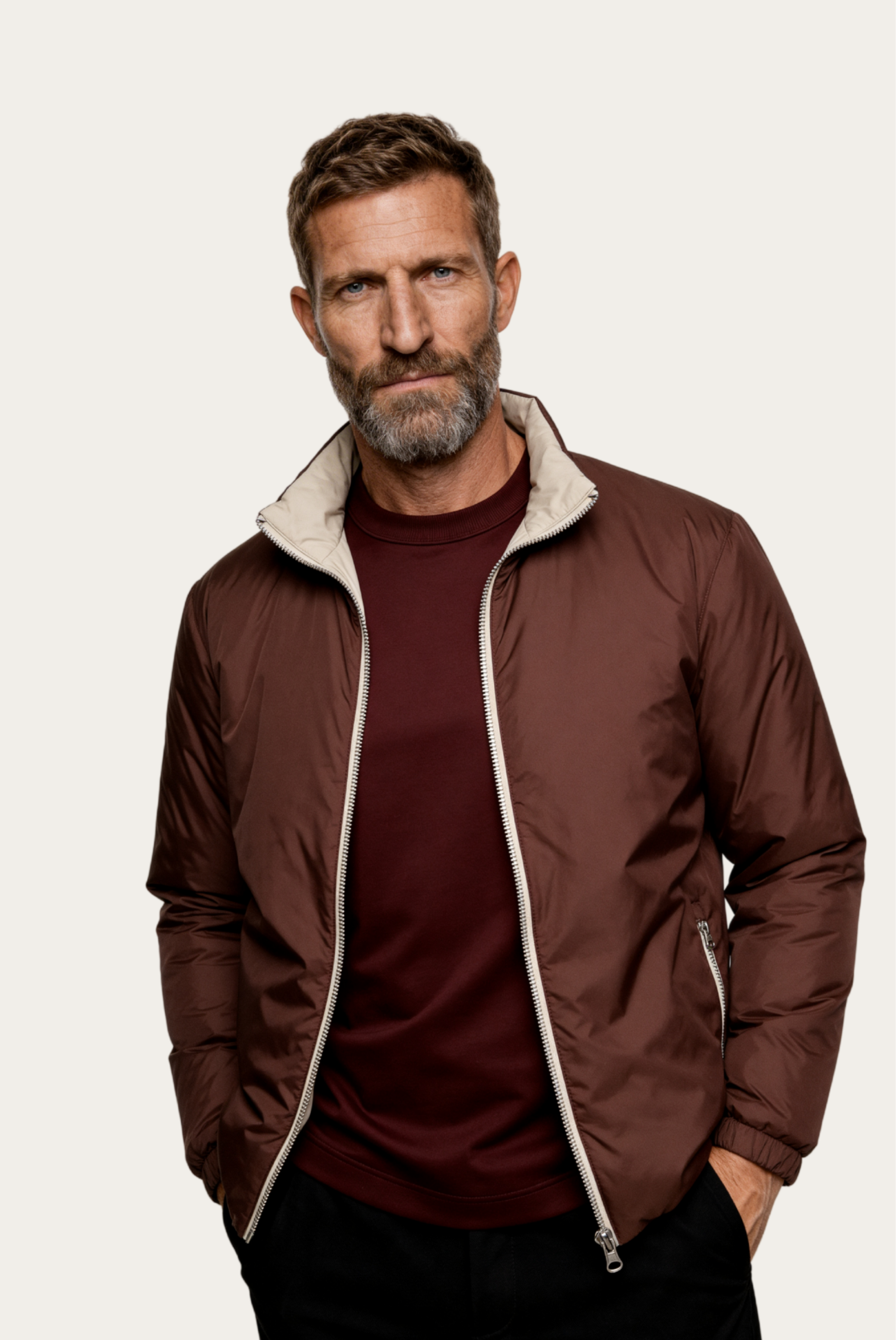Brown Windbreaker