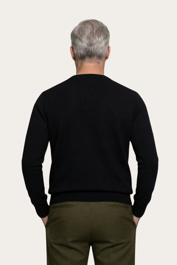 Black Cashmere Crewneck