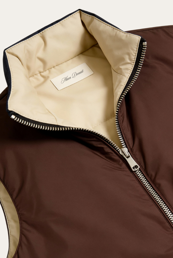 Brown Engineered Gilet