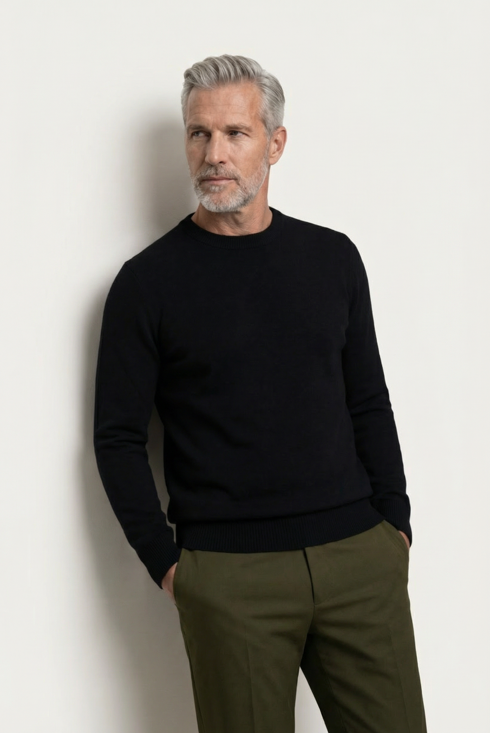 Black Cashmere Crewneck