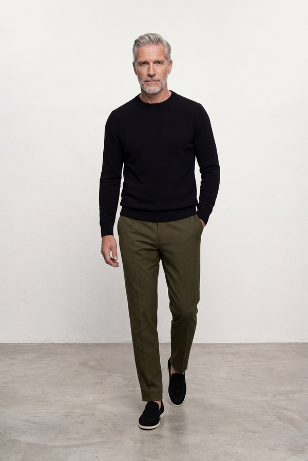 Black Cashmere Crewneck