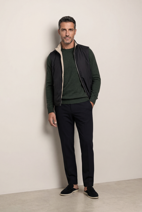Army Green Cashmere Crewneck