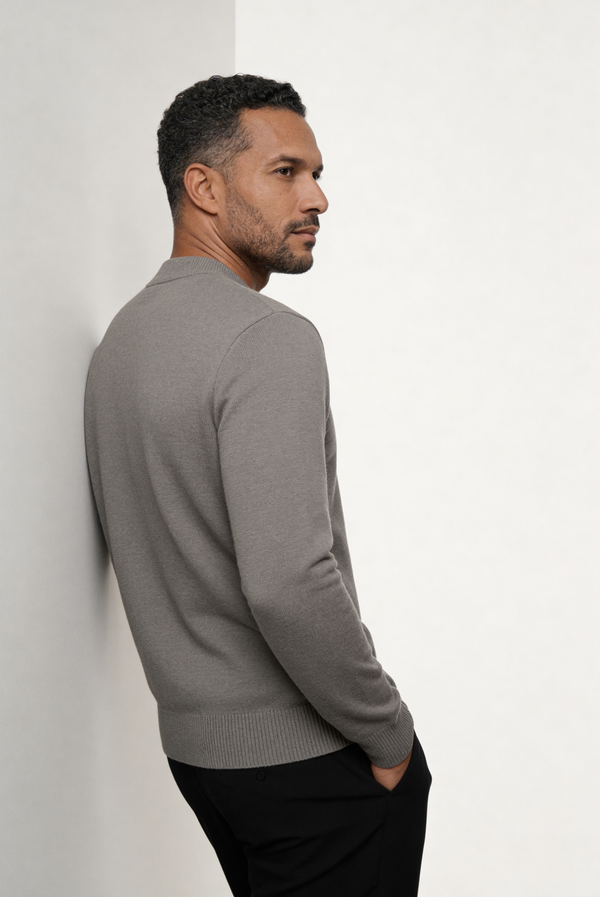 Grey Wool Crewneck