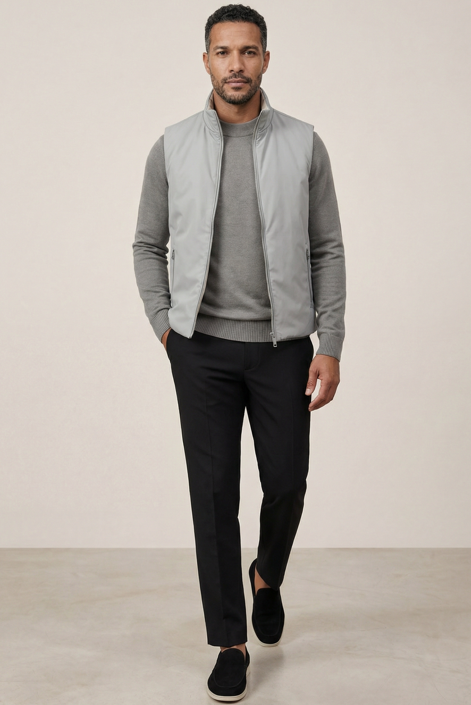 Grey Wool Crewneck