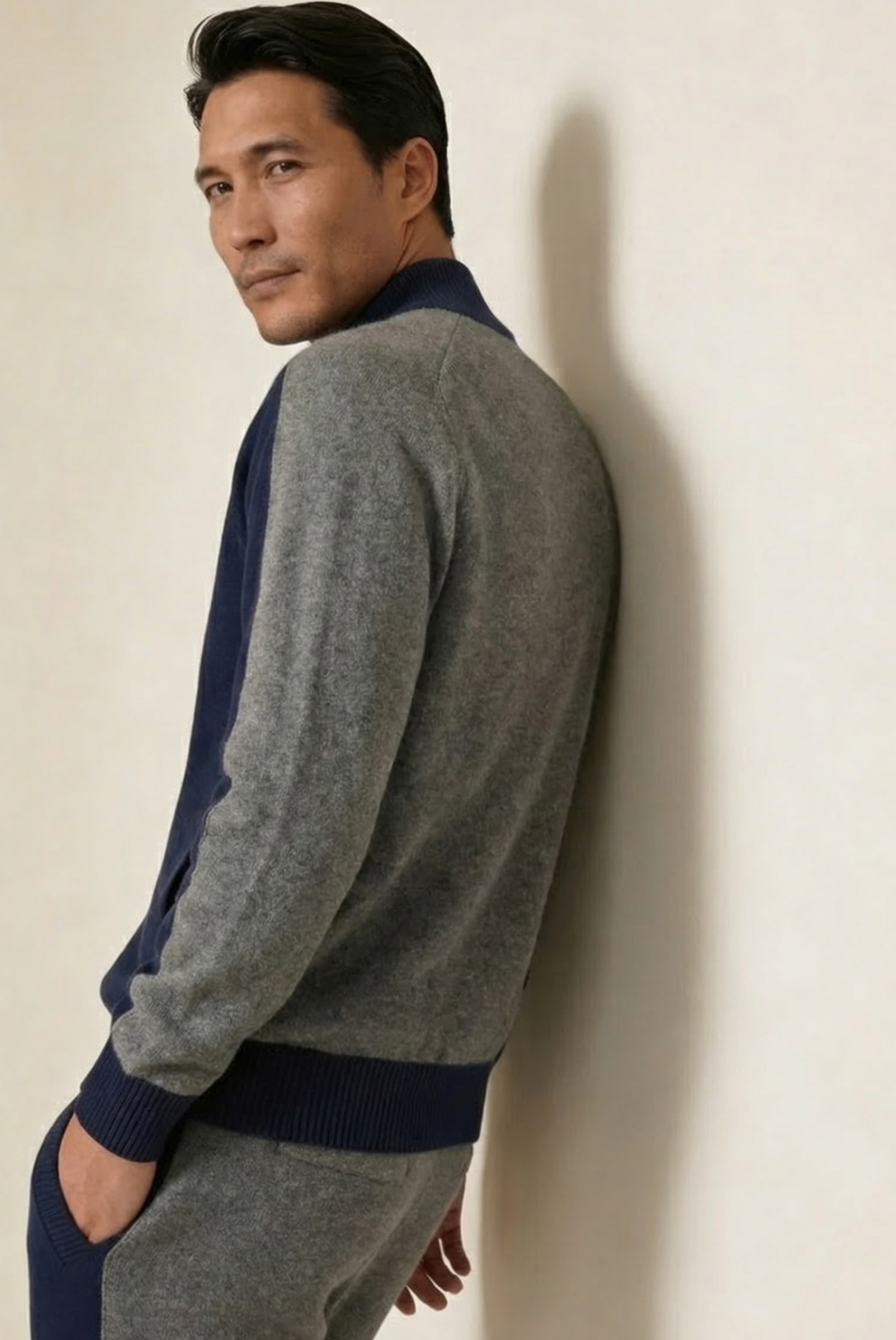 Navy Donati Cashmere Set