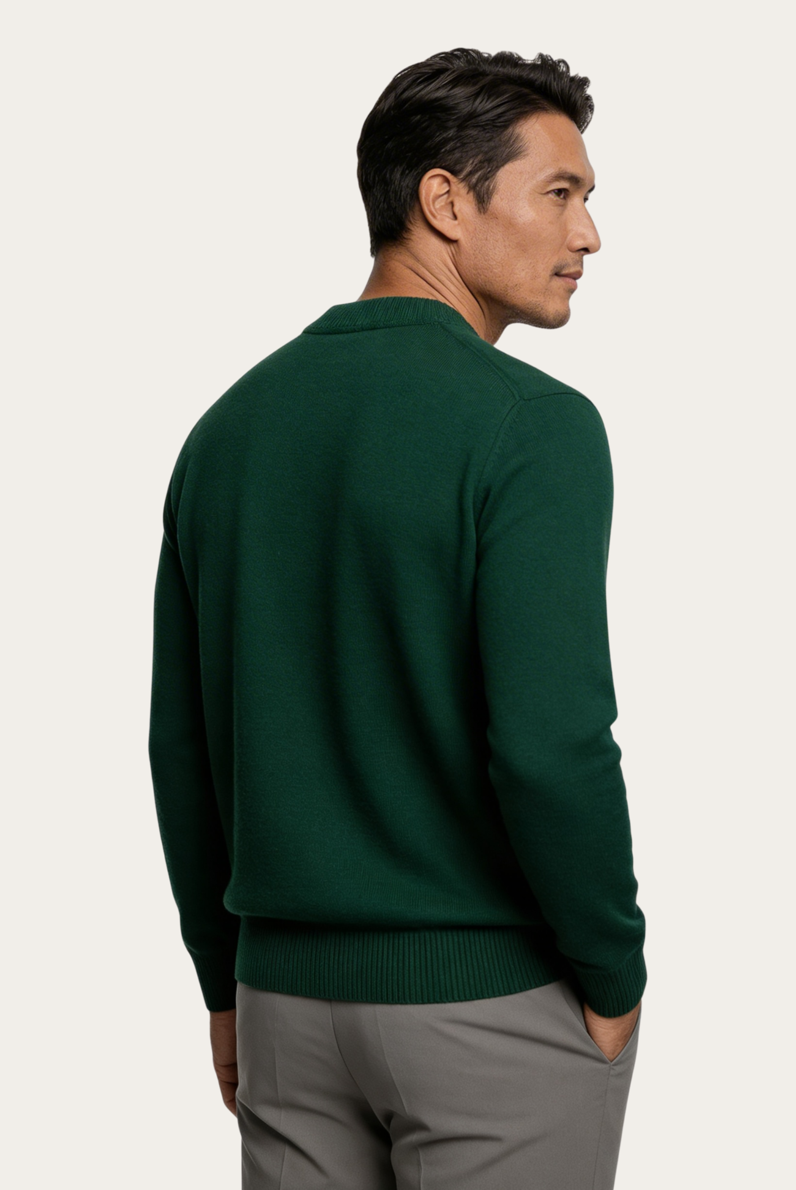 Green Wool Crewneck