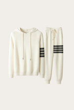 White Donati Wool Jogger Set