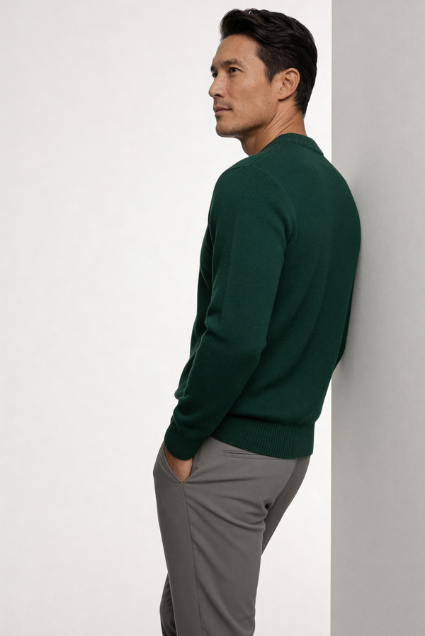 Green Wool Crewneck