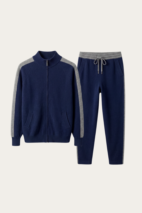 Navy Donati Cashmere Set