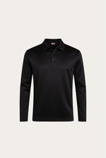 Black Imperial Long Sleeve Polo