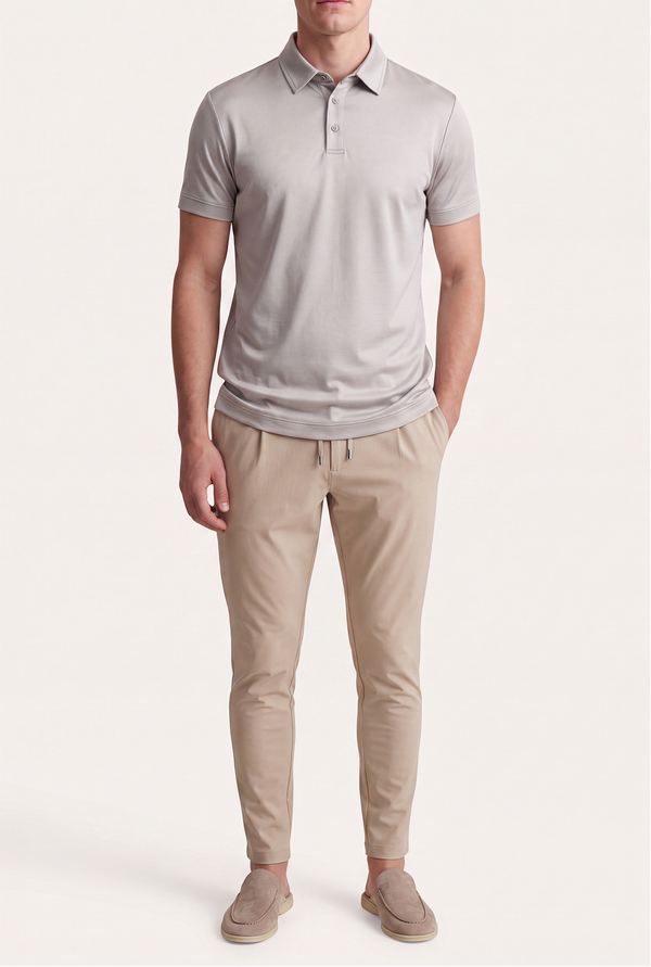 Polo impérial gris-beige